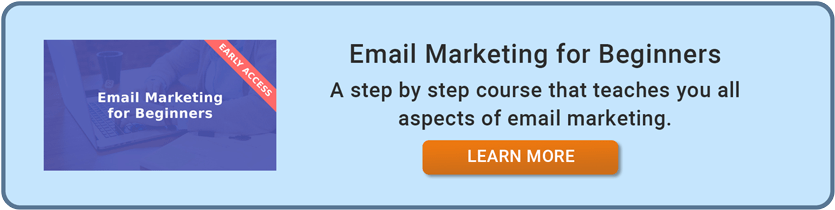 Email marketing for beginners. A step by step course that teaches you all aspects of email marketing.