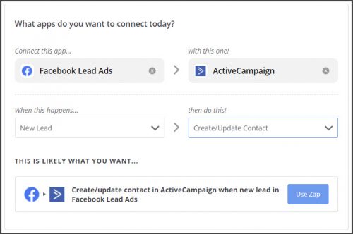 Facebook Lead Ads - Connect Apps