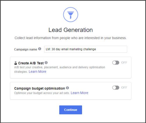 Facebook Lead Ads - Lead Generation